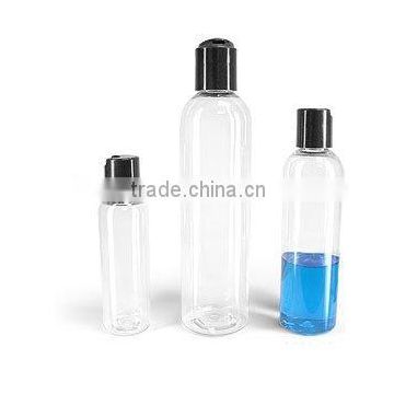 flip top cap with clear pet bottle for lotion serum hair product lotion bottle