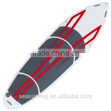 2016 inflatable surfboard sharp nose red stripe ISUP