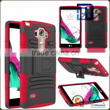 best selling products 3 in 1 Holster Silicone + PC Hybrid Heavy Duty Kickstand Belt Clip Case for LG G Vista 2 phone accessories