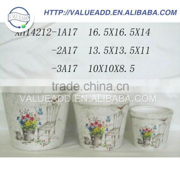 wholesale garden pot ceramic flower pot cement flower pot manufacturers in china