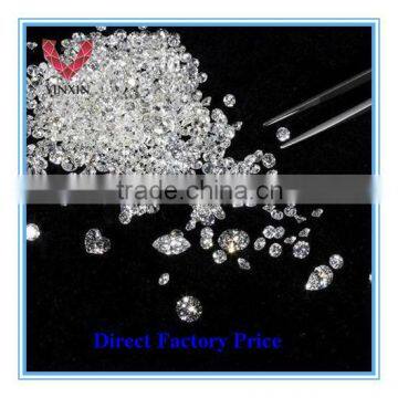1.5mm White Color Round Shape Cubic Zirconia Fashion in Stock Factory