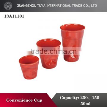 Customized glazed porcelain cups with good price