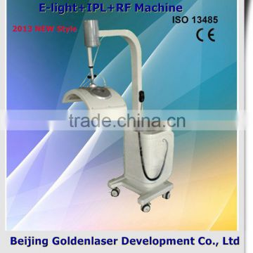 2013 New style E-light+IPL+RF machine www.golden-laser.org/ chocolate wax hair removal