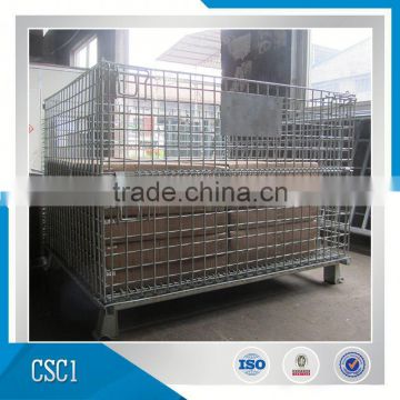 Galvanized Foldable Baskets Crate Pallets Steel