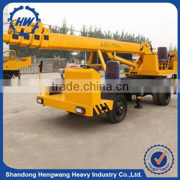 Small Construction Crane 4 Ton Mobile Truck Crane With Self Made Chassis