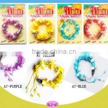 Madri gras various colorful LED light up beads bracelet