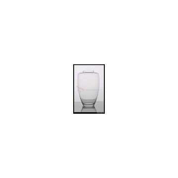 Decorative floral glass vase