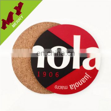Silk-screen printing blank wood coaster for tourist souvenirs