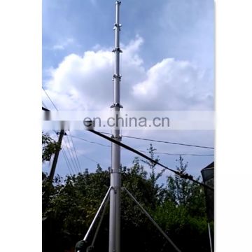 10m electric silver telescopic antenna mast 15kg load