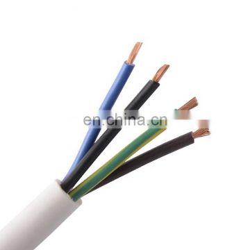 2 core 4core flexible pvc copper power electric cable