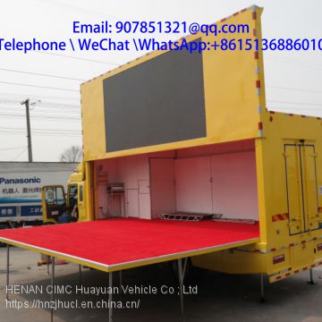 7.6 m led advertising  mobile stage truck for sale