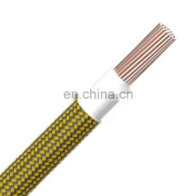copper braid high voltage cotton braided electrical wire