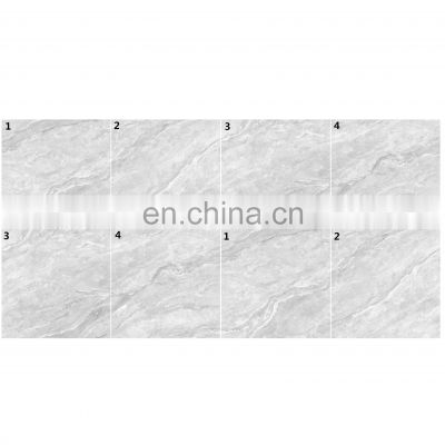 Infinite Continuous Pattern Elegant Grey Marble Thin Tiles, Marble Tiles For Wall and Floors JM88383D