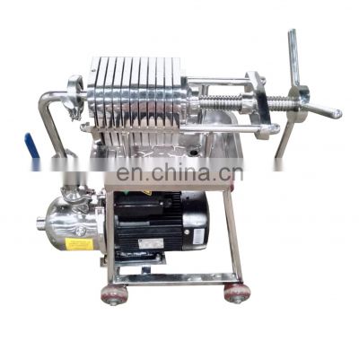 Portable Stainless Steel Filter Press Machine for Palm Oil / Portable Plate Frame Oil Purifier