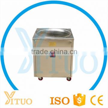 CE Approved single Flat Pan Instant Ice Cream Roll Machine