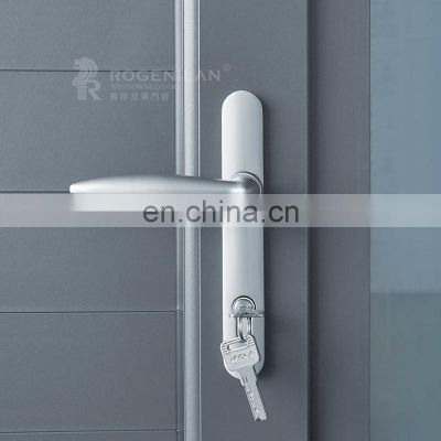 Luxury aluminum profile panel door side panel  with ss net security  for shop mall villas houses