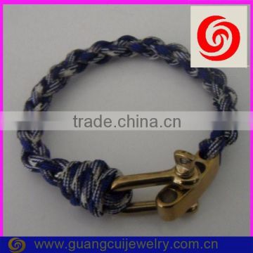 fashion 2 color gold adjustable shackle different types of paracord bracelets                        
                                                Quality Choice