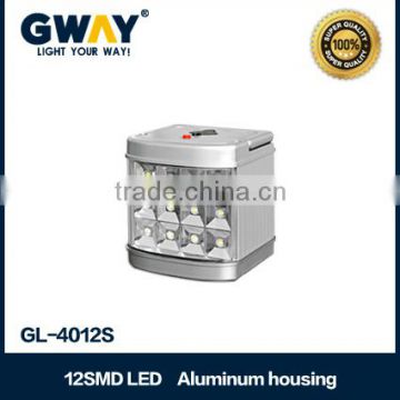 12LED Aluminum Rechargeable 2835SMD Emergency Light.Transformer Charging,Over charge protection