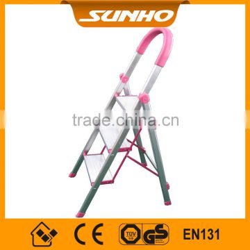 Aluminum Household 3 step folding herringbone ladder