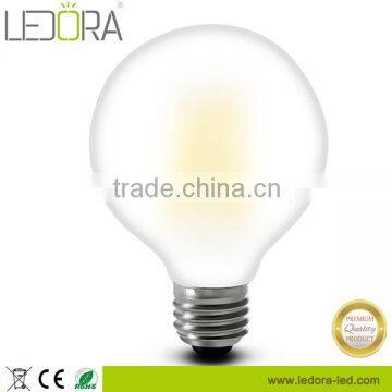 UL certificata 2500k 2700k 3000k G80 e26 dimmable edison led bulb frosted