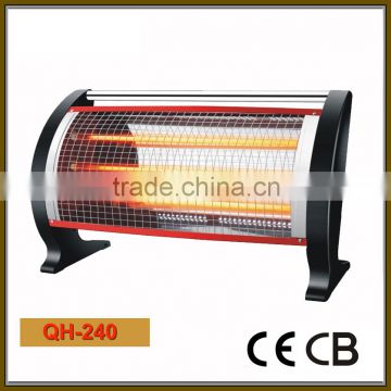quartz heater 2400W with CB CE ROHS with safety tip over device