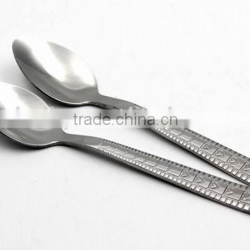 Most westerns liked stainless steel 18-0 spoon to eat dessert