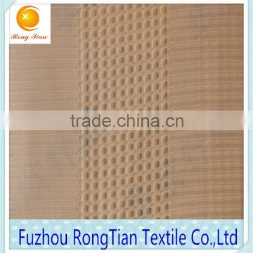 China factory sales polyester white wide stripe knitted fabric for linings