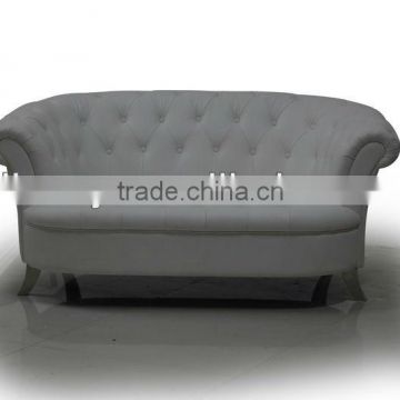 New-classical white leather sofa (LS-107C-B)