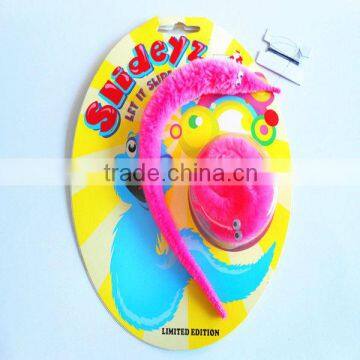 Free Sample 23mm Neon Pink Magic Worm For Kids