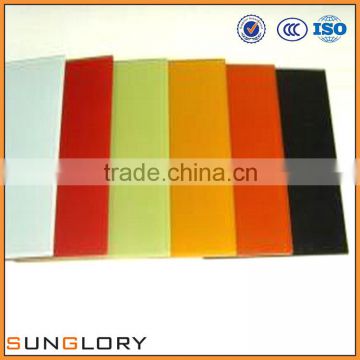 Black, White, Red Customized color Painted Glass