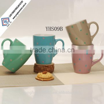 Hot sale popular 11oz ceramic color glazed mugs