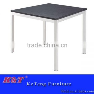 stainless steel conference table with wood