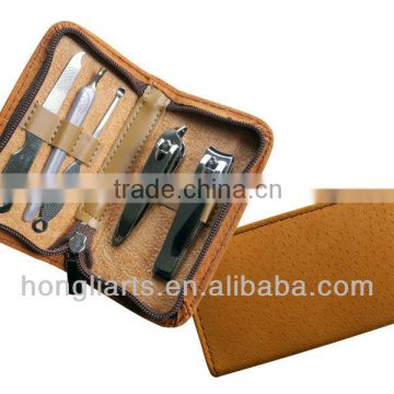 Manicure set with PU leather case