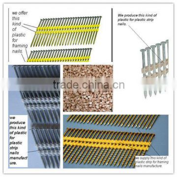 Special modified pp plastic granules for plastic strip framing construction fasten nail