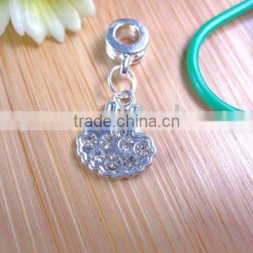 fashion alloy pendant decorated with rhinestones