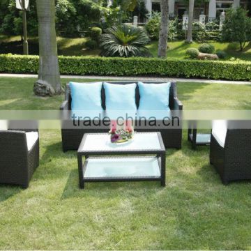 Modern Design Rattan Cube Garden Furniture Sofa Set