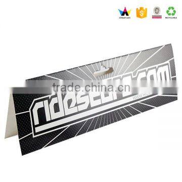 Advertising Folding Paper Head Card With Die Cut Hole