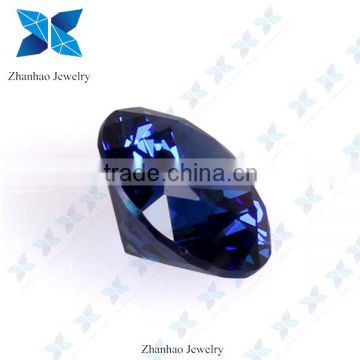 Handmake raw material sapphire synthetic cubic zirconia round