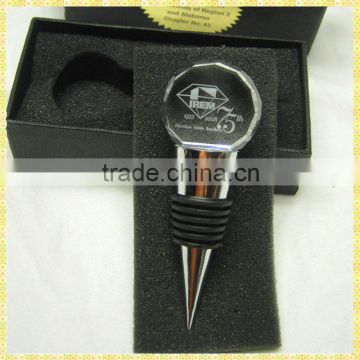 Luxurious Crystal Glass Wine Stopper For Wedding Give Away Gifts
