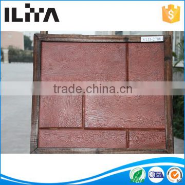 Red Leather Wall Veneer Stone Tile Artificial Culture Wall Tile (YLD-27001)