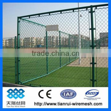PVC diamond hole chain link fence(factory)