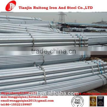 ERW welded pipes Q195, Q215, Q235 carbon steel material