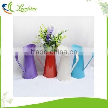 Cheap home decorative colorful metal table flower vase