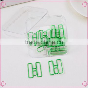 26 letters H shaped metal wire colorful paper clips