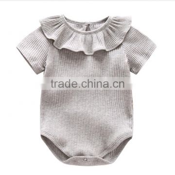 High Quality 3m-24m Short Sleeve Baby Girl Princess Onesie Baby Clothes Free Ship