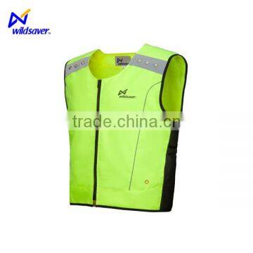 150D oxford cloth cycling led lighting traffic safety reflective running vest