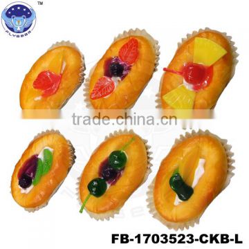 New toys for kids bread with fruit designs Fake food Promotional Gifts simulated models
