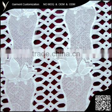 Polyester Water Soluble Guipure Embroidered Textile Fabric