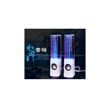USB Water Dancing Speakers, Mini Speaker with LED Colorful Fountain
