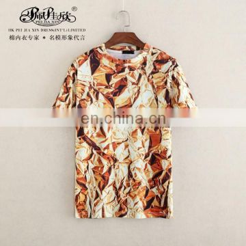 Peijiaxin Latest Design Casual Style Customized 3D T shirt Design for Men